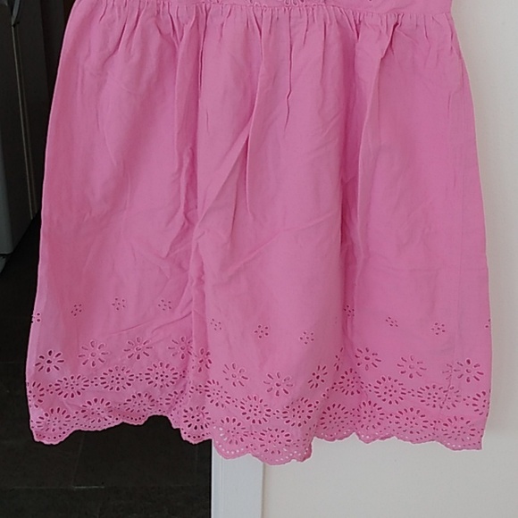 🌻J Crew washed pink eyelet dress Sz 2 - Picture 4 of 16